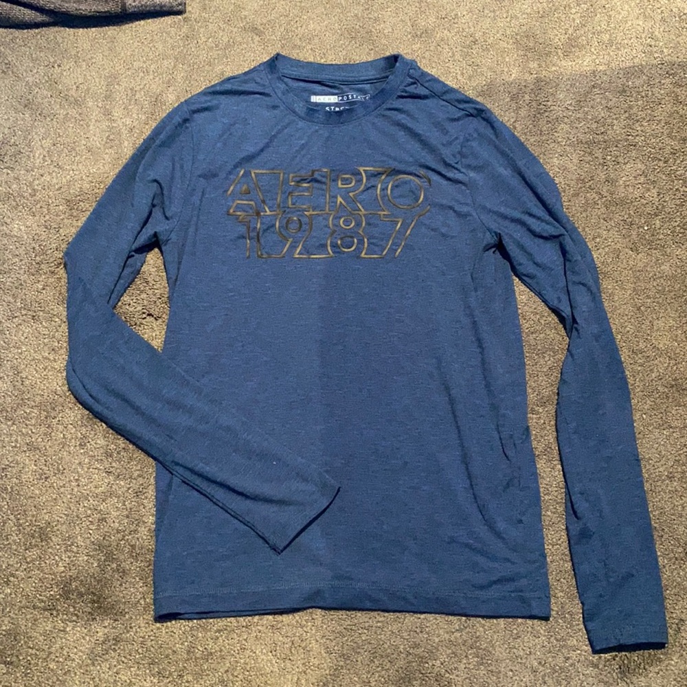 Aeropostale “Stretch” Navy Blue Longsleeve T Shirt